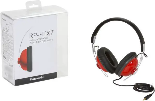 Alt view image 5 of 5 - Panasonic Red Monitor Stereo Headphone (Red)