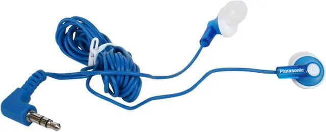 Alt view image 4 of 5 - Panasonic Blue RP-HJE120-A Canal Earbud Headphone