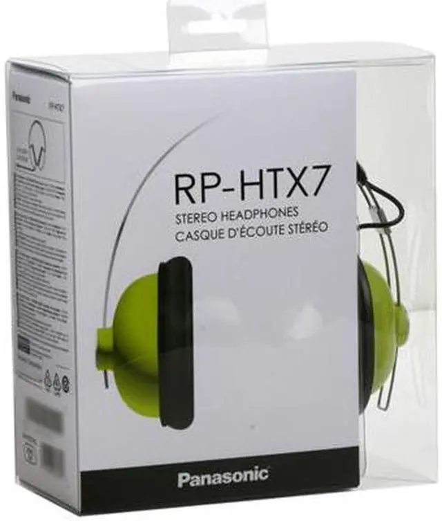 Alt view image 6 of 6 - Panasonic Green RP-HTX7-G1 3.5mm Connector Circumaural Monitor Stereo Headphone (Green)