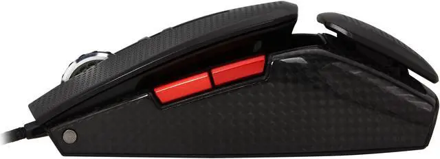 Alt view image 3 of 7 - EVGA TORQ X10 Carbon 901-X1-1102-KR Black 9 Buttons 1 x Wheel USB Wired Laser Gaming Mouse