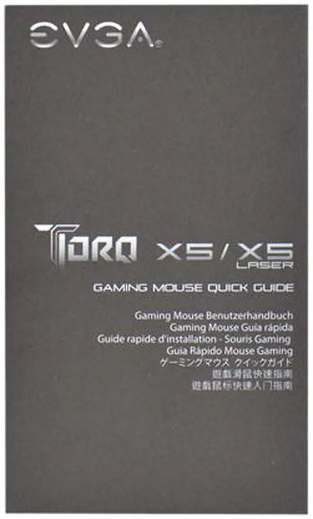 Alt view image 8 of 10 - EVGA TORQ X5L 901-X1-1051-KR Black 8 Buttons 1 x Wheel Wired Laser Gaming Mouse