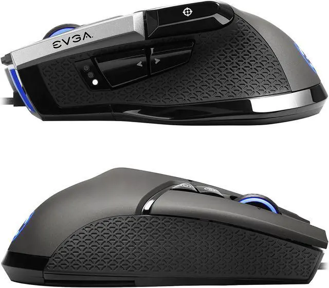 Alt view image 4 of 14 - EVGA X17 Gaming Mouse, Wired, Grey, Customizable, 16,000 DPI, 5 Profiles, 10 Buttons, Ergonomic 903-W1-17GR-KR
