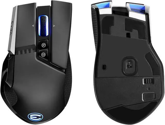 Alt view image 5 of 17 - EVGA X20 Gaming Mouse, Wireless, Black, Customizable, 16,000 DPI, 5 Profiles, 10 Buttons, Ergonomic 903-T1-20BK-KR
