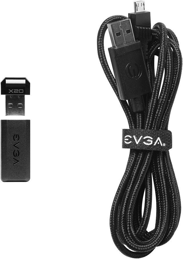 Alt view image 6 of 8 - EVGA X20 Gaming Mouse, Wireless, Grey, Customizable, 16,000 DPI, 5 Profiles, 10 Buttons, Ergonomic 903-T1-20GR-KR