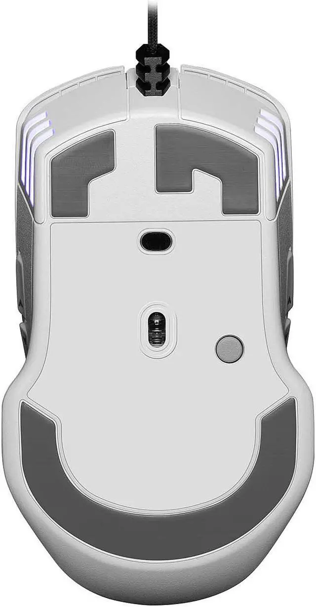 Alt view image 7 of 9 - EVGA X12 Gaming Mouse, 8k, Wired, White, Customizable, Dual Sensor, 16,000 DPI, 5 Profiles, 8 Buttons, Ambidextrous Light Weight, RGB, 905-W1-12WH-KR