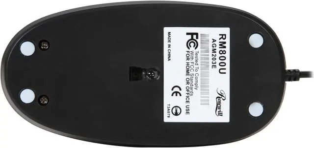 Alt view image 6 of 7 - Rosewill RM800U Black 3 Buttons 1 x Wheel USB Wired Optical Mouse - OEM