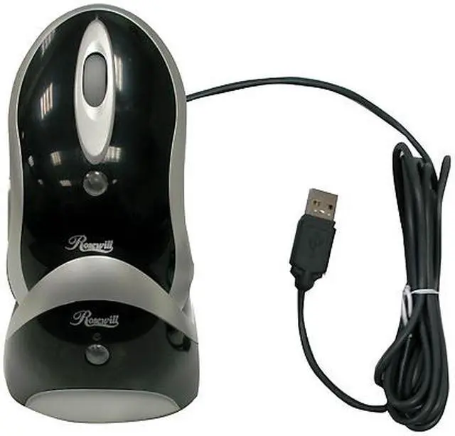Alt view image 2 of 6 - Rosewill RM1670W Silver/Black 7 Buttons 1 x Wheel RF Wireless Laser Mouse