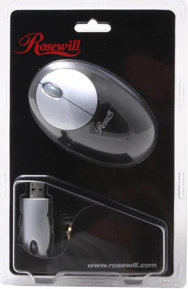 Alt view image 5 of 5 - Rosewill RM1830 Silver/Black 3 Buttons 1 x Wheel USB RF Wireless Optical 800 dpi Mouse