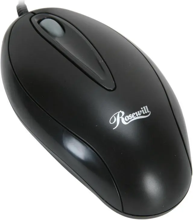Main image of Rosewill RM-2210 Black 3 Buttons 1 x Wheel USB Wired Optical Mouse
