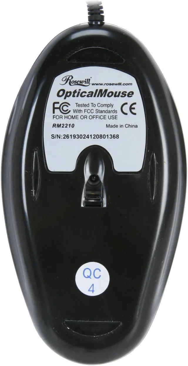 Alt view image 6 of 7 - Rosewill RM-2210 Black 3 Buttons 1 x Wheel USB Wired Optical Mouse