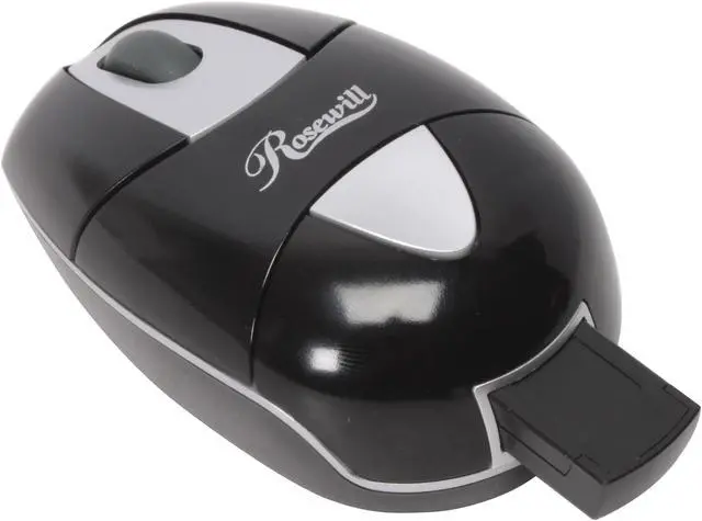 Alt view image 3 of 11 - Rosewill RM-6500 3 Buttons 1 x Wheel USB RF Wireless Optical Portable Mini Mouse