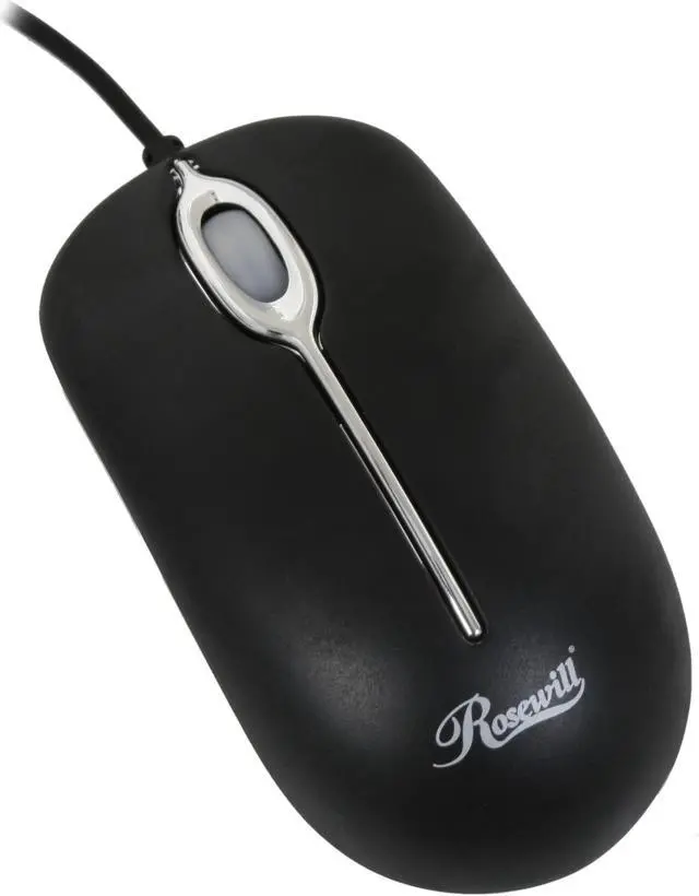 Main image of Rosewill RM-C2P Mouse – Black, 3 Buttons, 1 x Wheel, PS/2 Wired, Optical, 800 dpi