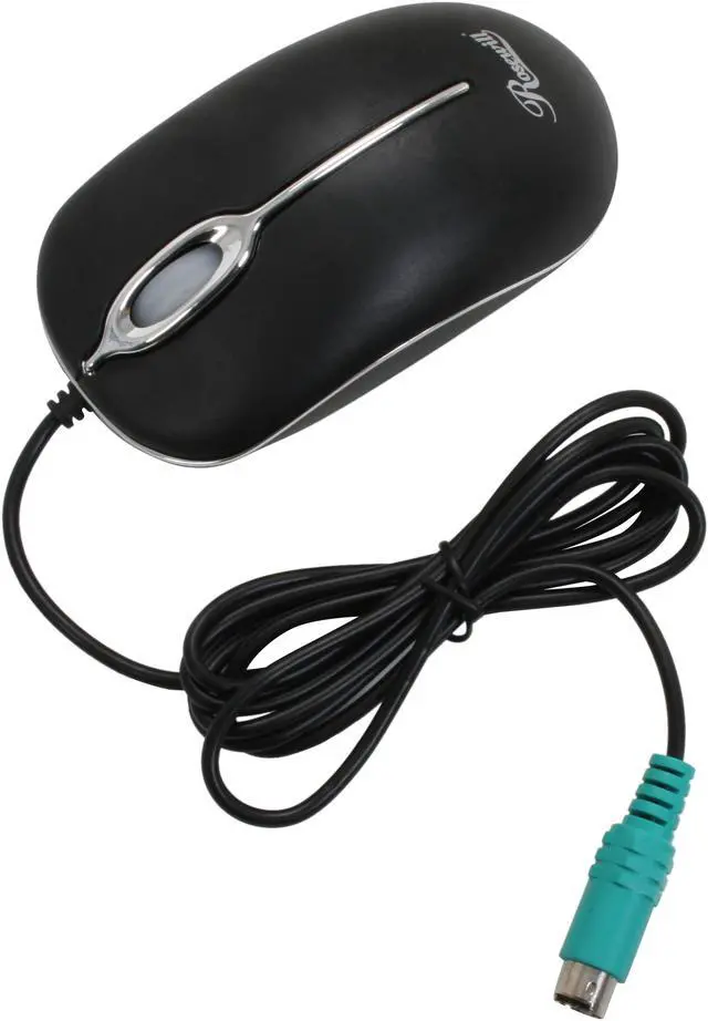 Alt view image 7 of 8 - Rosewill RM-C2P Mouse – Black, 3 Buttons, 1 x Wheel, PS/2 Wired, Optical, 800 dpi