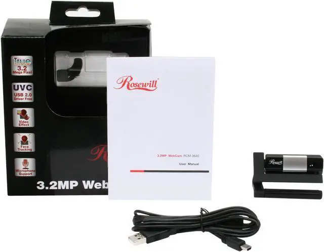Alt view image 5 of 5 - Rosewill RCM-3640 3.2MP Effective Pixels USB 2.0 WebCam
