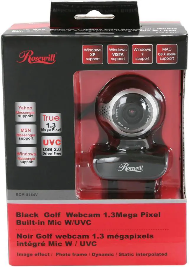 Alt view image 7 of 7 - Rosewill RCM-8164V 1.3 M Effective Pixels USB 2.0 WebCam
