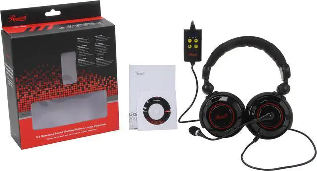 Alt view image 9 of 10 - Rosewill 5.1-Channel Vibrating Gaming Headset- USB Connector - RHTS-8206