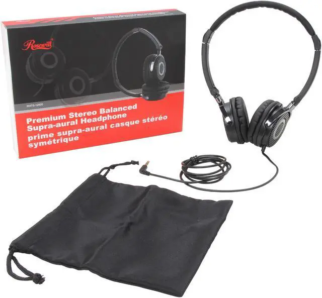 Alt view image 6 of 6 - Rosewill RHTS-12005 3.5mm Premium Stereo Balanced Supra-aural Headphone