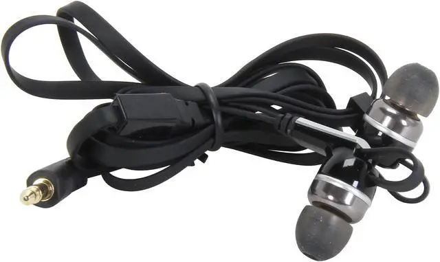 Alt view image 4 of 5 - Rosewill Noise Isolating Earbuds - 3.5mm Connector, Tangle-free Flat Cable, R-Studio E-860
