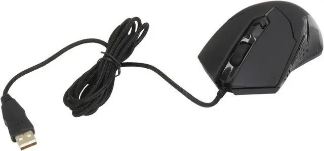 Alt view image 5 of 6 - Rosewill JET Black Wired Optical Mouse - RGM-300
