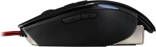 Alt view image 4 of 5 - Rosewill RGM-1100 Laser Gaming Mouse, Aluminum Bottom, Adjustable DPI up to 8200, 7 Buttons - 6 Programmable, 6 Adjustable Weights