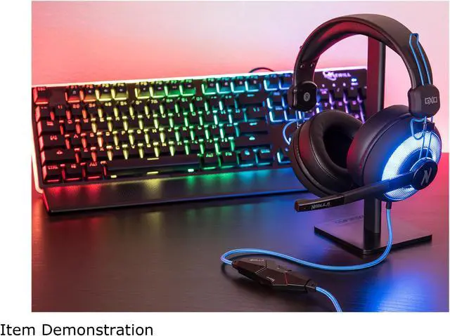 Alt view image 8 of 9 - Rosewill NEBULA GX10 Gaming Headset with Microphone for PC / PS4 / Mac & Blue Backlight