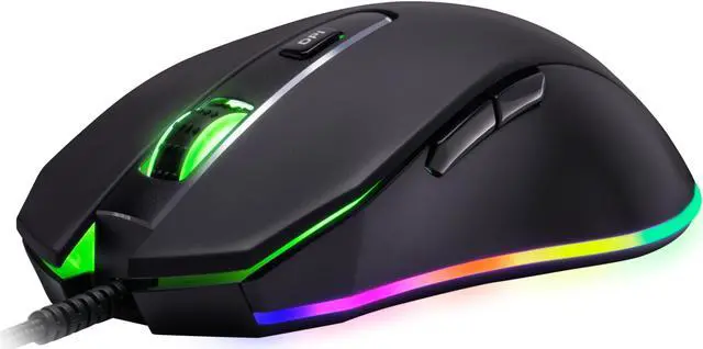 Main image of Rosewill NEON M59 Wired Gaming Mouse with Optical Gaming Sensor, On-The-Fly 10000 DPI, Ergonomic Hand Grips, 6 Programmable Buttons with 11 RGB Backlight Modes