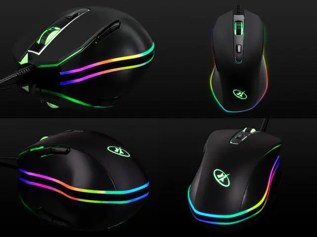 Alt view image 4 of 9 - Rosewill NEON M59 Wired Gaming Mouse with Optical Gaming Sensor, On-The-Fly 10000 DPI, Ergonomic Hand Grips, 6 Programmable Buttons with 11 RGB Backlight Modes