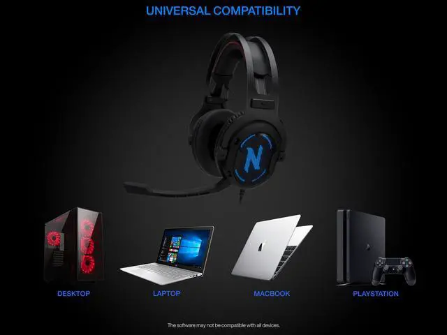 Alt view image 6 of 9 - Rosewill 7.1 Surround Sound Gaming Headset, RGB Noise Isolation Headphones, Memory Foam Ear Pads and Microphone - NEBULA GX60