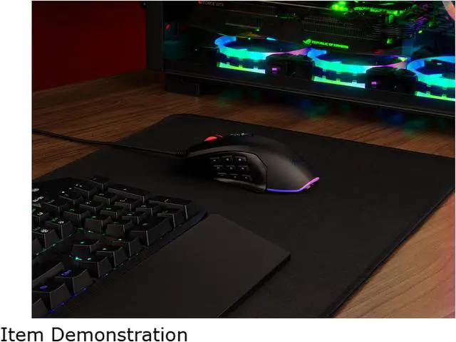 Alt view image 10 of 11 - Rosewill NEON M63 Wired Gaming Mouse with Interchangeable Side Plates, On-The-Fly 10000 DPI, Ergonomic with Finger Rest, 12 Programmable Side Buttons for FPS/MMO/MOBA Games, 10 RGB Backlight Modes