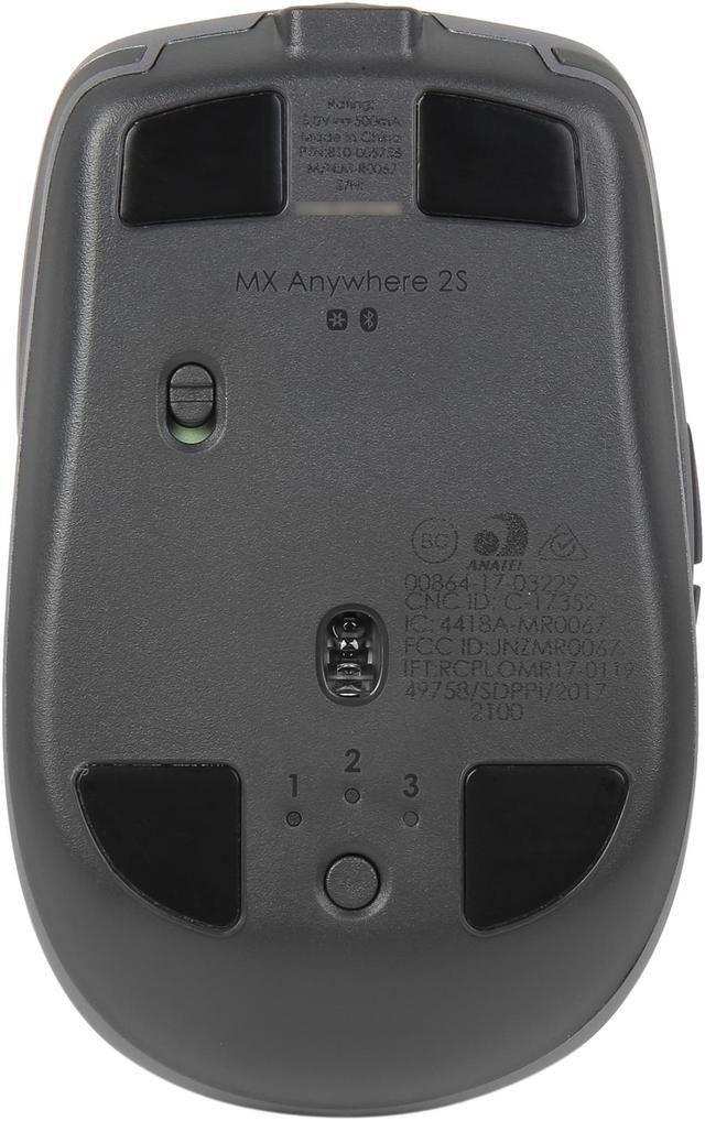 Alt view image 5 of 6 - Logitech MX ANYWHERE 2S Wireless Mouse Graphite
