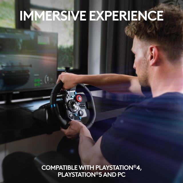 Alt view image 4 of 9 - Logitech G29 Driving Force Racing Wheel for PS5, PS4 and PC