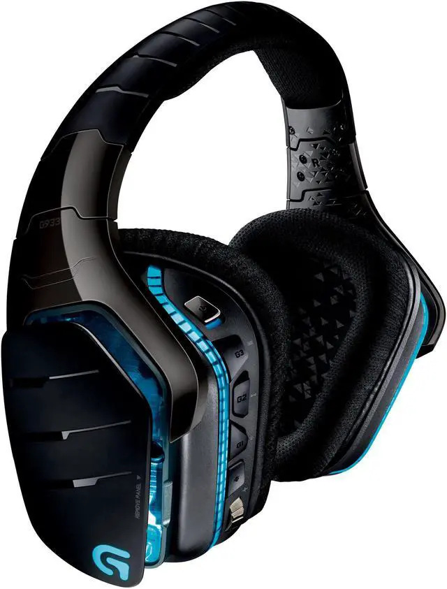 Alt view image 2 of 6 - Logitech G933 Circumaural Wireless 7.1 Surround Sound Gaming Headset
