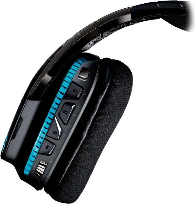 Alt view image 5 of 6 - Logitech G933 Circumaural Wireless 7.1 Surround Sound Gaming Headset