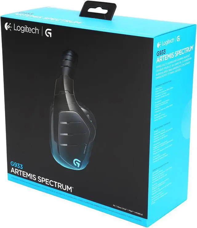 Alt view image 6 of 6 - Logitech G933 Circumaural Wireless 7.1 Surround Sound Gaming Headset