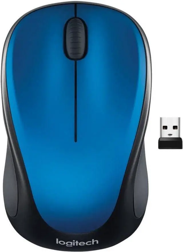 Main image of Logitech M317 Wireless Mouse, 2.4 GHz with USB Receiver, 1000 DPI Optical Tracking, 12 Month Battery, Compatible with PC, Mac, Laptop, Chromebook - Blue