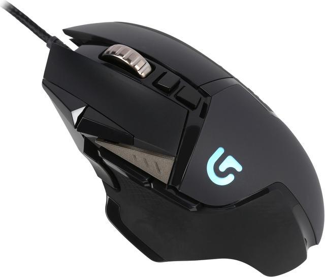 Logitech G502 Proteus Spectrum RGB Tunable Gaming Mouse, 12,000 DPI  On-The-Fly DPI Shifting, Personalized Weight and Balance Tuning with (5)  3.6g Weights, 11 Programmable Buttons 