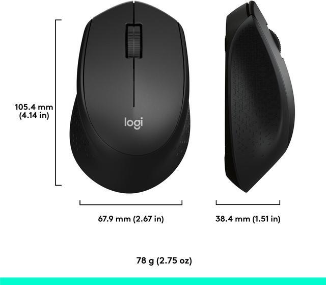 Alt view image 8 of 8 - Logitech M330 SILENT Wireless Mouse, 2.4GHz with USB Receiver, Optical Tracking, Quiet & Lightweight, Long Battery Life, for PC, Mac, Laptop, Chromebook