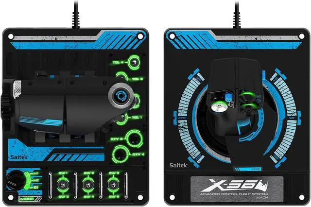 Alt view image 10 of 11 - Logitech G Saitek Pro Flight X56 Rhino HOTAS