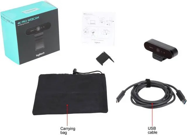Alt view image 7 of 6 - Logitech 4K PRO USB Webcam