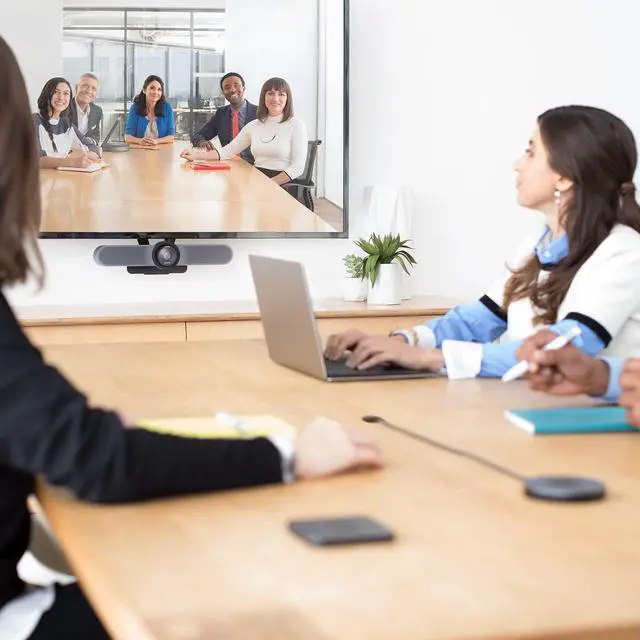 Alt view image 5 of 8 - Logitech MeetUp Video Conferencing System, Ultra HD 4K/1080p/720p, 3 Microphones/Adjustable Speakers, Wide Field of View 120°, PC/Mac/Laptop/Macbook/Tablet - Black