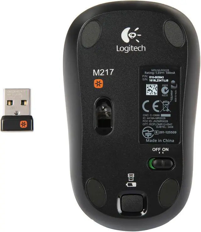 Alt view image 5 of 10 - Logitech M217 Wireless Mouse with 16.0" Laptop Sleeve (Blue Mouse)