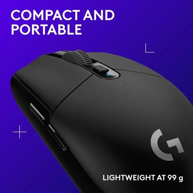 Alt view image 8 of 9 - Logitech G305 LIGHTSPEED Wireless Gaming Mouse, Hero 12K Sensor, 12,000 DPI, Lightweight, 6 Programmable Buttons, 250h Battery Life, On-Board Memory, PC/Mac - Black