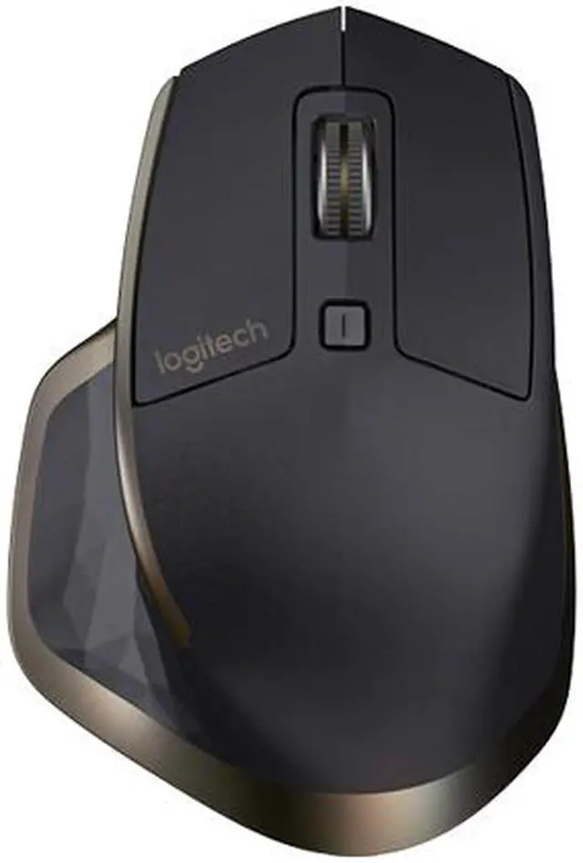 Alt view image 3 of 10 - Logitech MX Master Wireless Mouse – High-precision Sensor, Speed-Adaptive Scroll Wheel, Easy-Switch up to 3 Devices - Meteorite Black