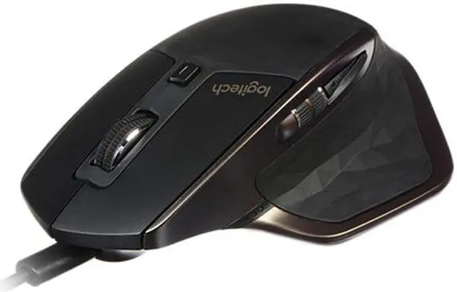 Alt view image 10 of 10 - Logitech MX Master Wireless Mouse – High-precision Sensor, Speed-Adaptive Scroll Wheel, Easy-Switch up to 3 Devices - Meteorite Black
