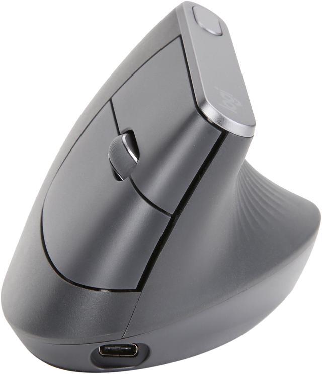 Logitech MX Vertical Wireless Mouse – Advanced Ergonomic Design Reduces  Muscle Strain, Control and Move Content Between 3 Windows and Apple  Computers (Bluetooth or USB), Rechargeable, Graphite 