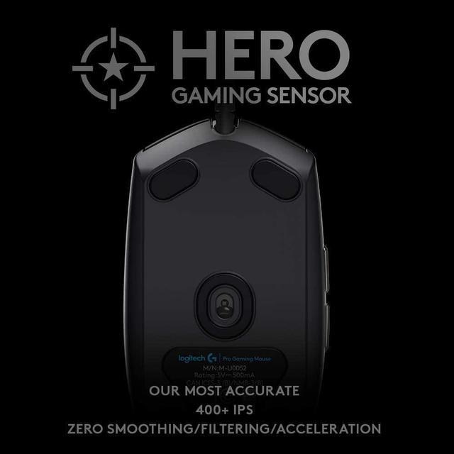 Logitech G PRO Wired Gaming Mouse, Hero 16K Sensor, 16000 DPI, RGB, Ultra  Lightweight, 6 Programmable Buttons, On-Board Memory, Built for Esport