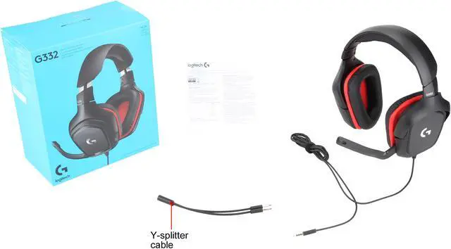 Alt view image 8 of 8 - Logitech G332 Wired Gaming Headset, Rotating Leatherette Ear Cups, 3.5 mm Audio Jack, Flip-to-Mute Mic, Lightweight for PC,Xbox One,Xbox Series X|S,PS5,PS4,Nintendo Switch, Black