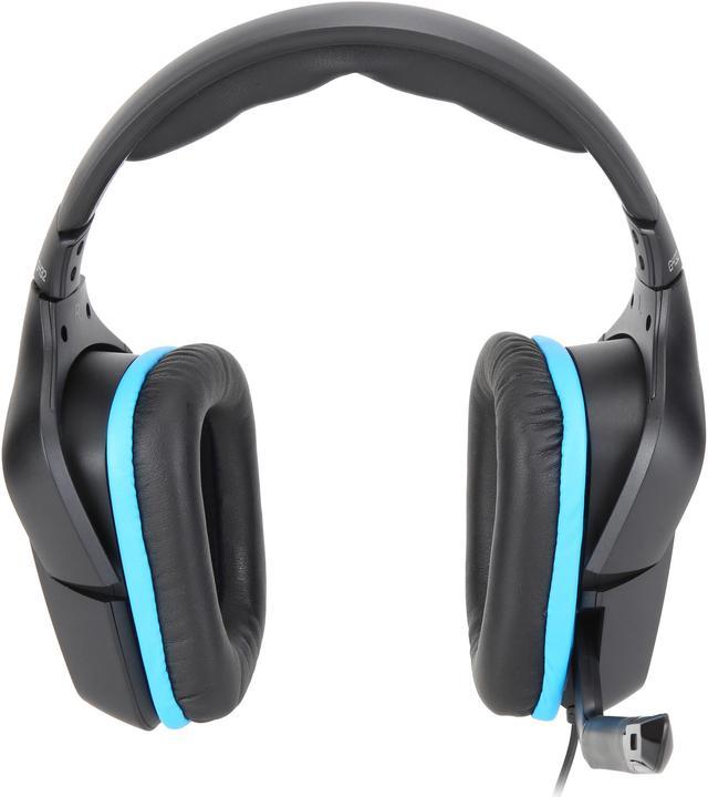 Logitech G432 Wired Gaming Headset, 7.1 Surround Sound, DTS Headphone:X  2.0, Flip-to-Mute Mic, PC (Leatherette) Black/Blue