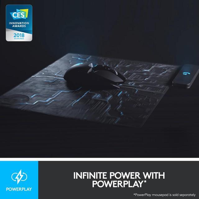 Alt view image 6 of 8 - Logitech G903 LIGHTSPEED Wireless Gaming Mouse W/ Hero 25K Sensor, PowerPlay Compatible, 140+ Hour with Rechargeable Battery and Lightsync RGB, Ambidextrous, 107G+10G optional, 25,600 DPI, Black
