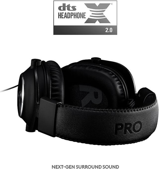 Alt view image 7 of 9 - Logitech G PRO X Gaming Headset with Blue Voice, DTS Headphone 7.1 and 50 mm PRO-G Drivers, for PC - Black